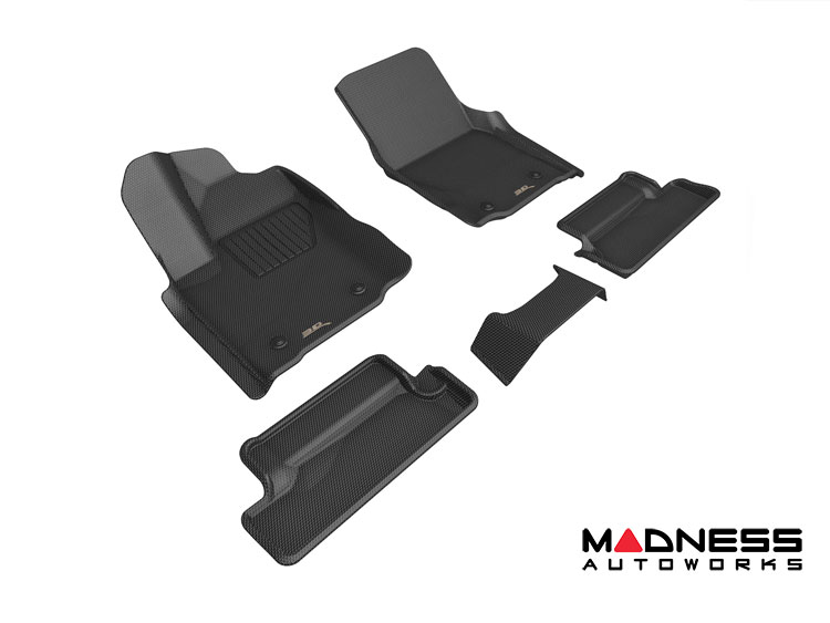 Toyota Tacoma Floor Liners - All-Weather - Black by 3D MAXpider - Extended Cab